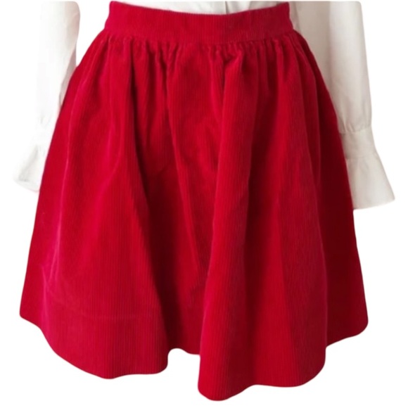 Ralph Lauren Red Courdary Short Circle Skirt - Picture 1 of 7